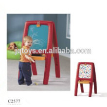 Two-sided plastic drawing board for child